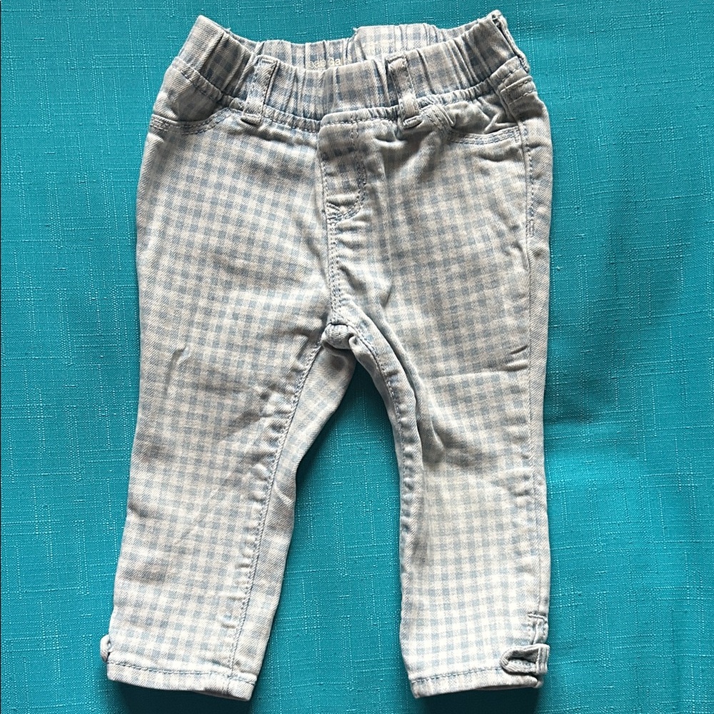 Baby Gap- Blue Checkered Kids Jeans 18-24 months
